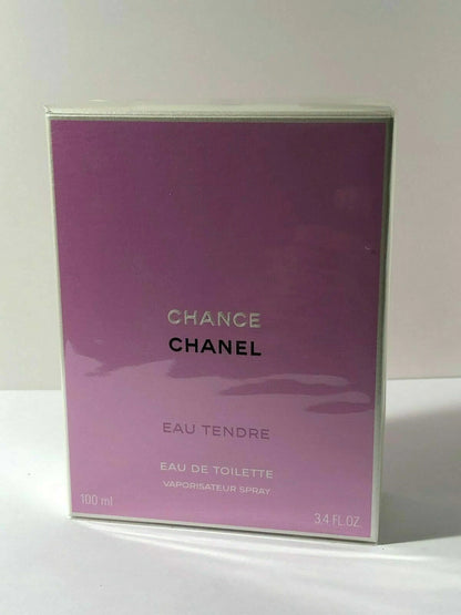 **Chanel Chance Eau Tendre Eau De Toilette EDT Spray 3.4oz / 100ml Sealed 100% Authentic Women's Perfume**
